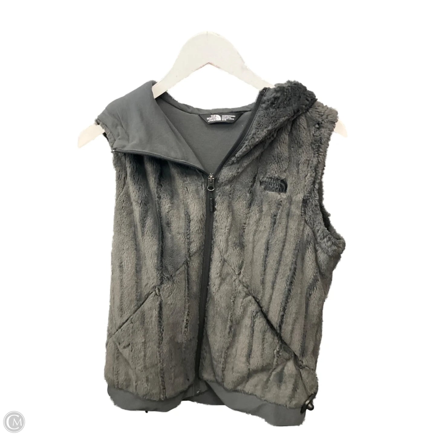 Vest Faux Fur & Sherpa By The North Face In Grey, Size: M