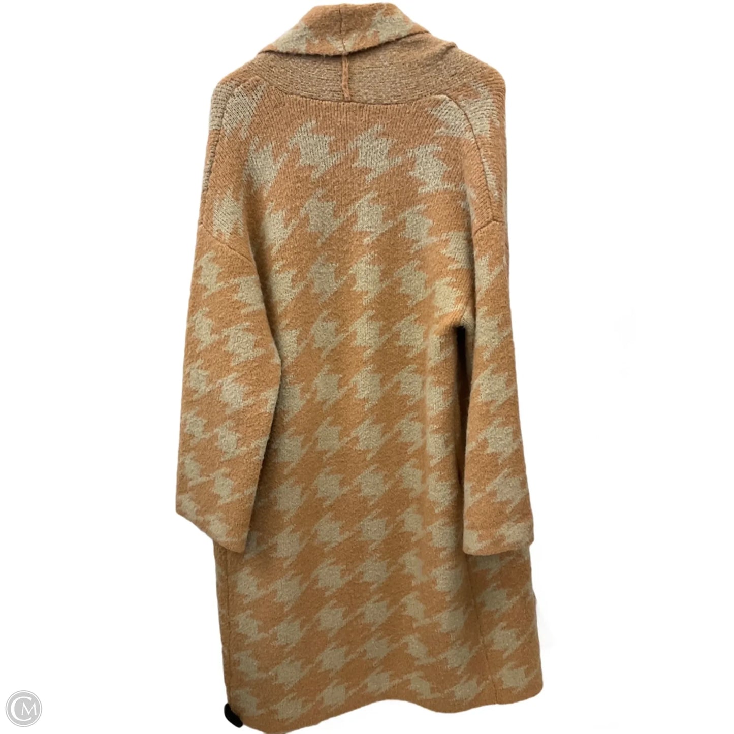 Sweater Cardigan By A New Day In Cream & Orange, Size: Xs