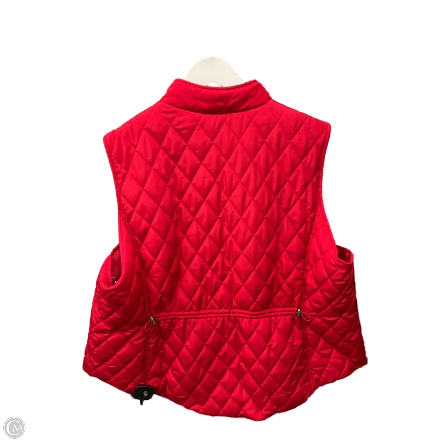 Vest Puffer & Quilted By Croft And Barrow In Red, Size: 2x