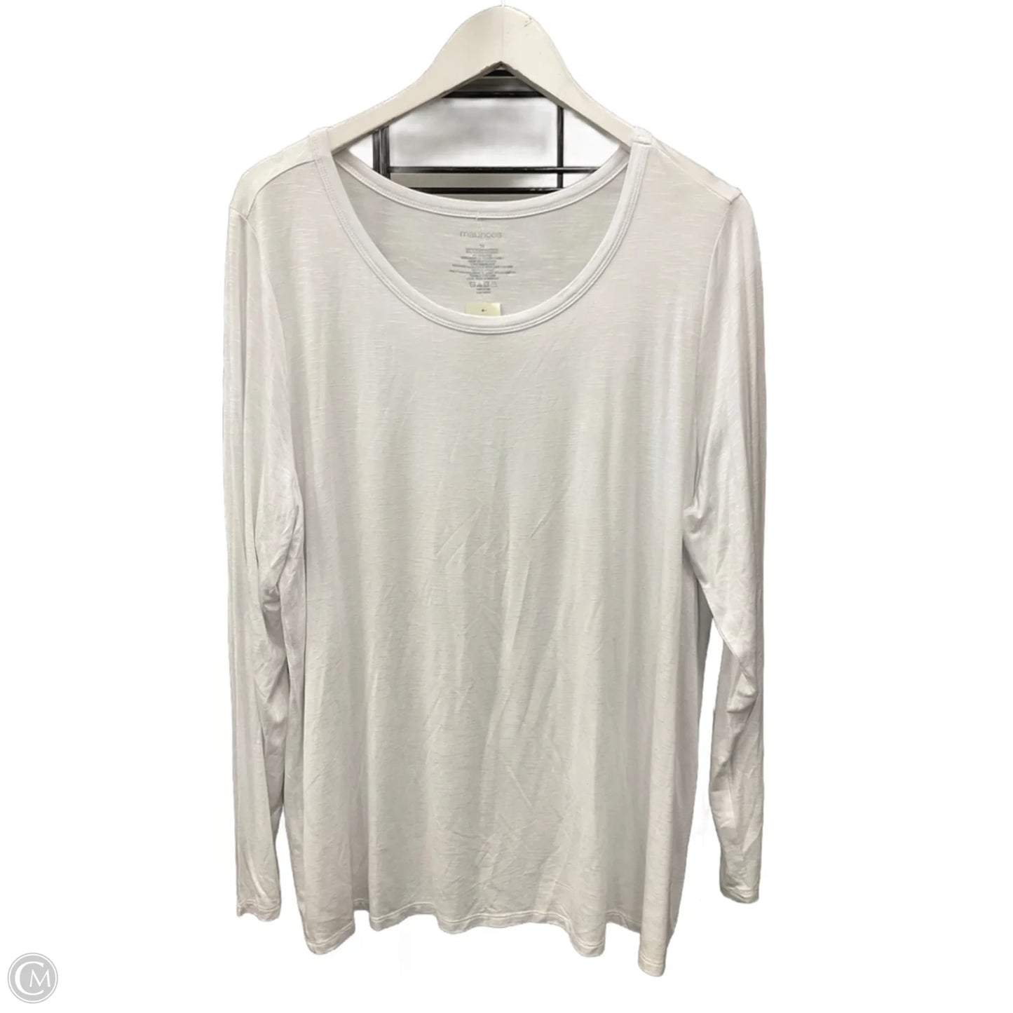 Top Long Sleeve By Maurices In White, Size: 1x