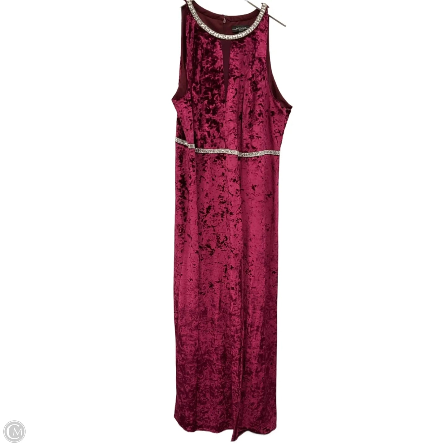 Dress Casual Maxi By R And M Richards In Maroon, Size: 2x