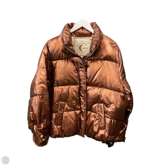 Jacket Puffer & Quilted By Scotch & Soda In Bronze, Size: S