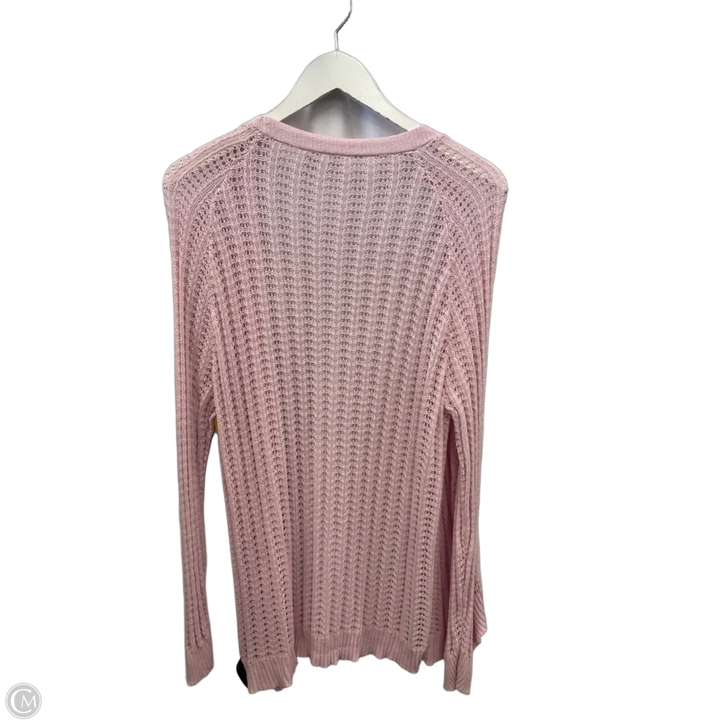 Cardigan By Clothes Mentor In Pink, Size: Xxl
