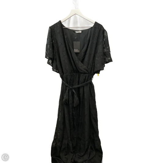 Dress Casual Midi By Clothes Mentor In Black, Size: 3x