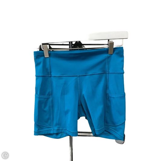 Athletic Shorts By Lululemon In Teal, Size: 8