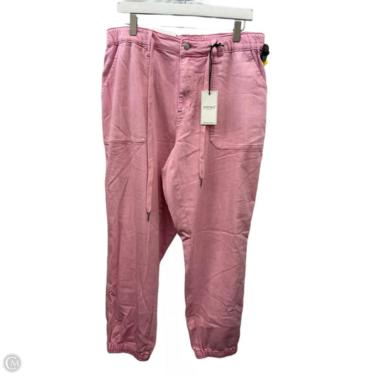 Pants Joggers By Judy Blue In Pink, Size: 14