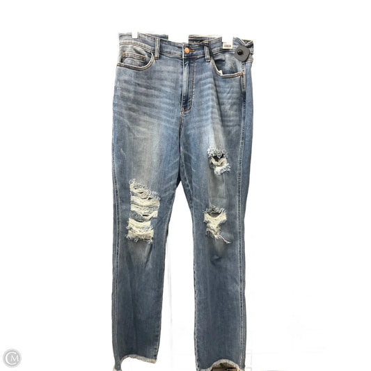 Jeans Boot Cut By Judy Blue In Blue Denim, Size: 16