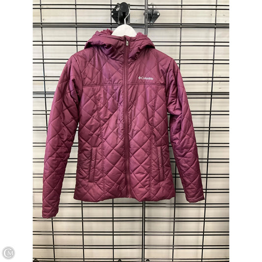 Jacket Puffer & Quilted By Columbia In Maroon, Size: S