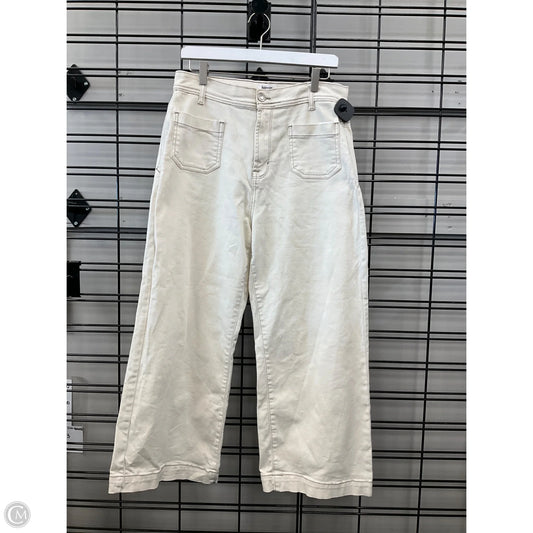 Jeans Cropped By Kensie In Cream, Size: 10