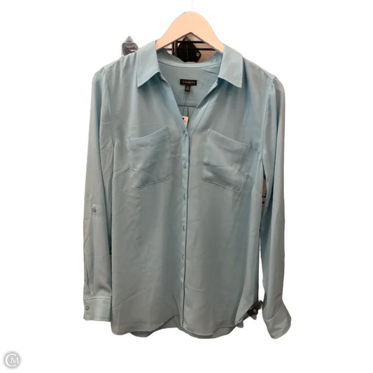 Top Long Sleeve By Talbots In Blue, Size: M