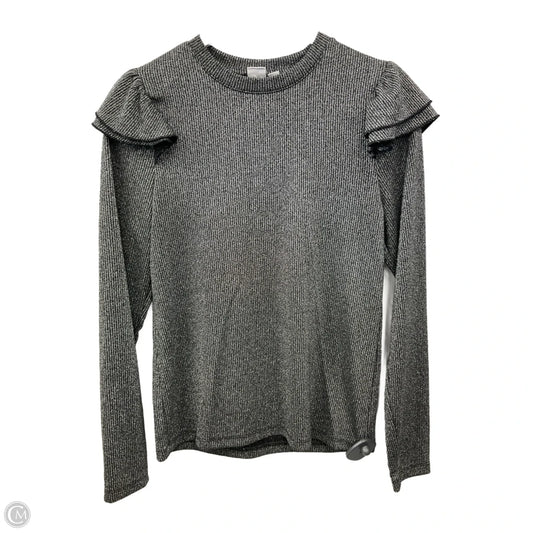 Top Long Sleeve By Gap In Silver, Size: M