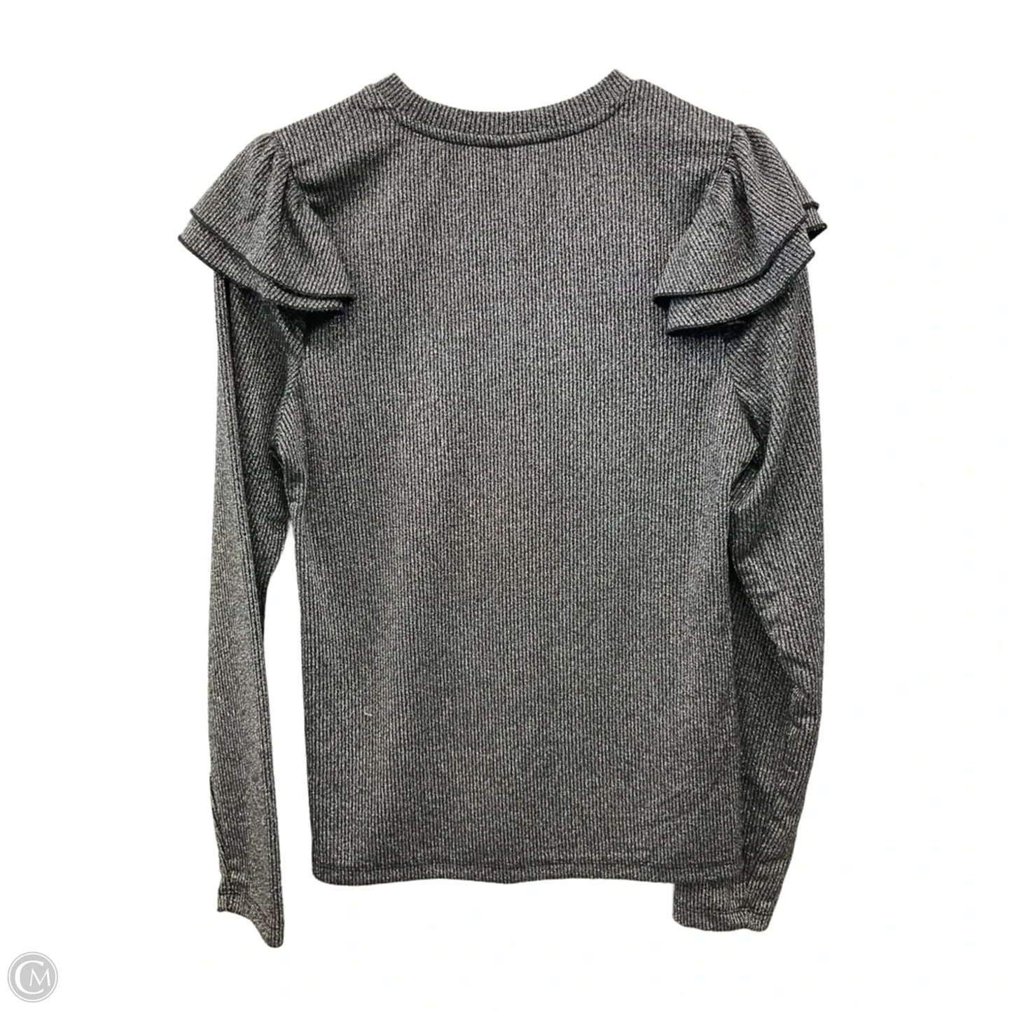 Top Long Sleeve By Gap In Silver, Size: M