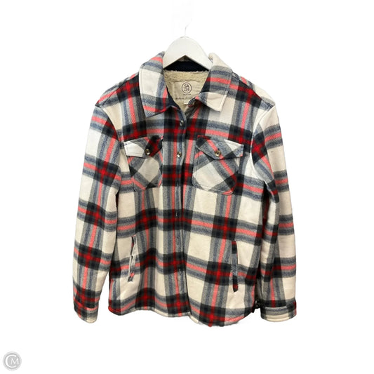 Jacket Shirt By Sage In Multi-colored, Size: M