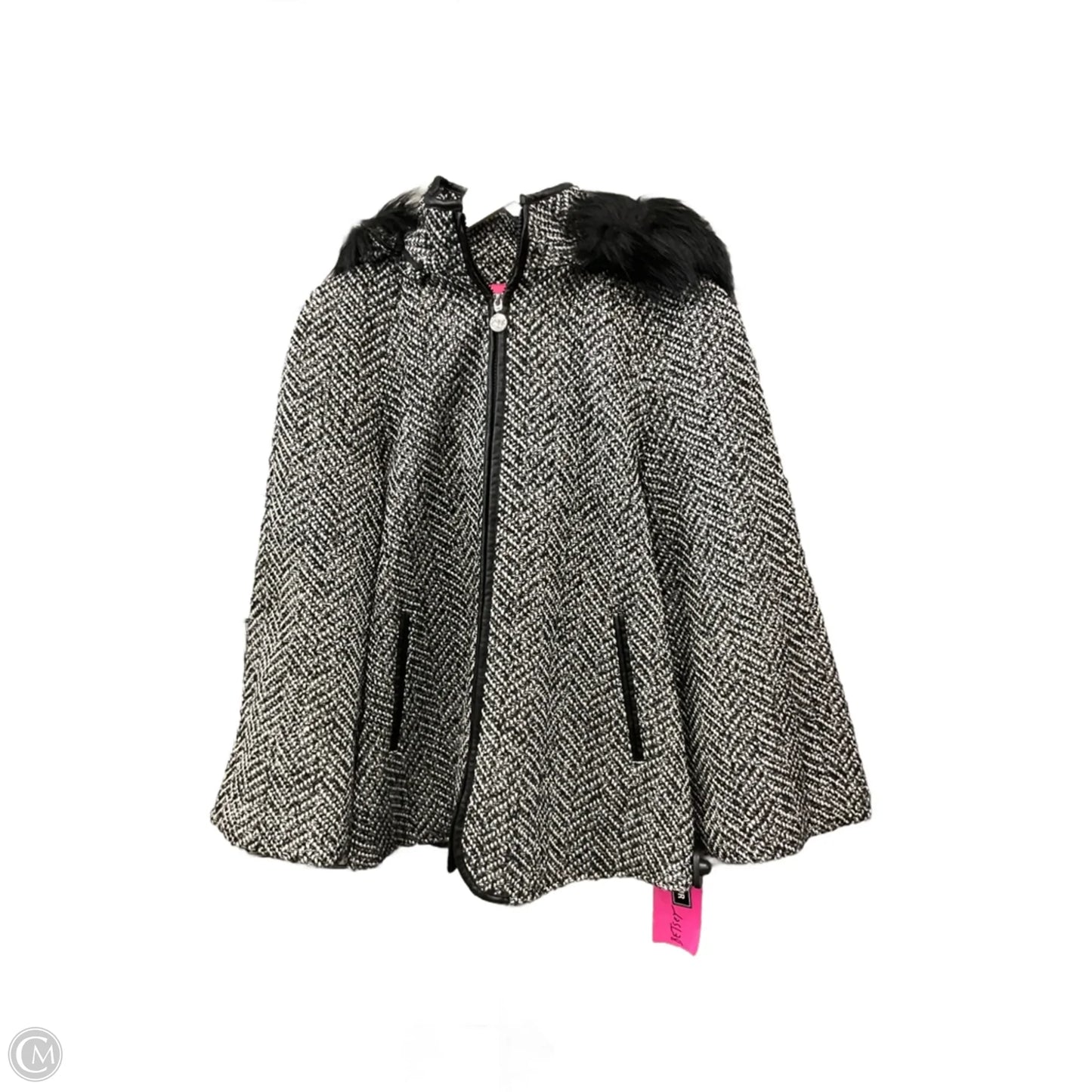 Coat Other By Betsey Johnson In Black & White, Size: M