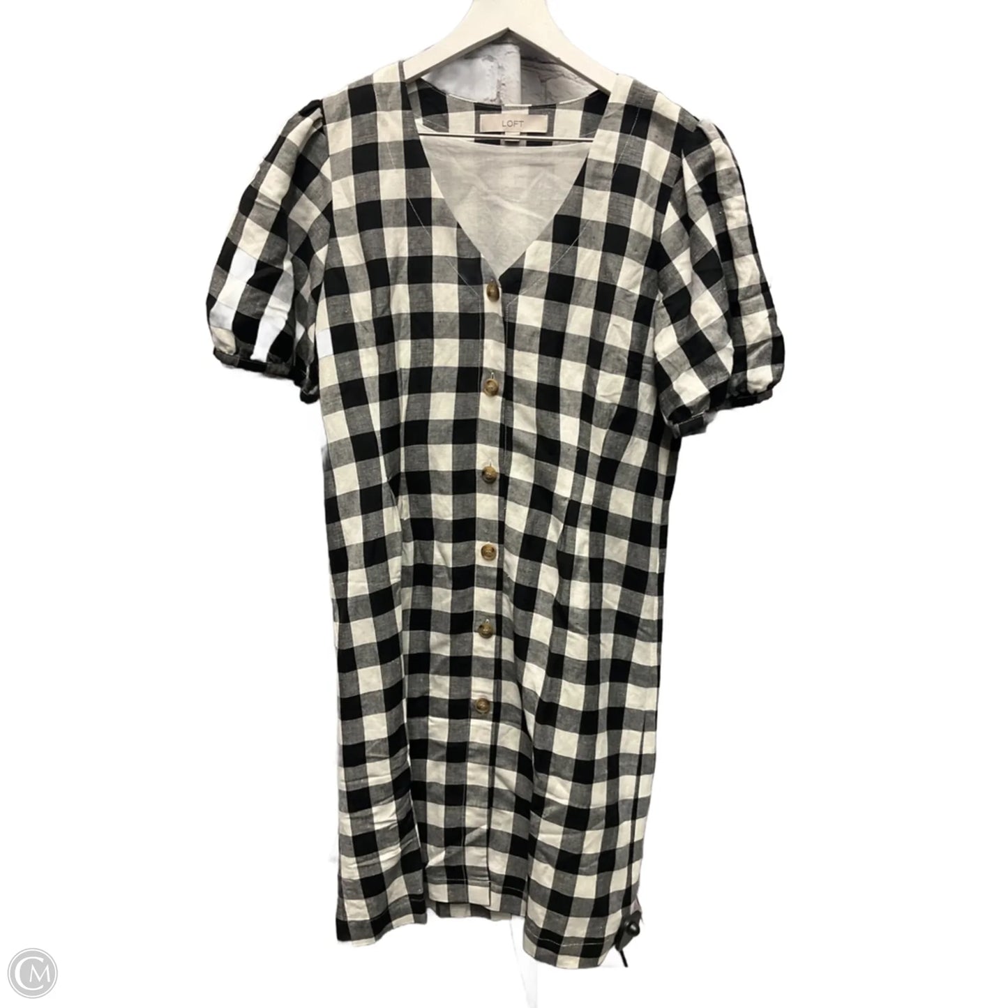 Dress Casual Short By Loft In Black & White, Size: S