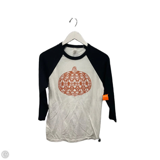 Top 3/4 Sleeve By Bella + Canvas In White, Size: S