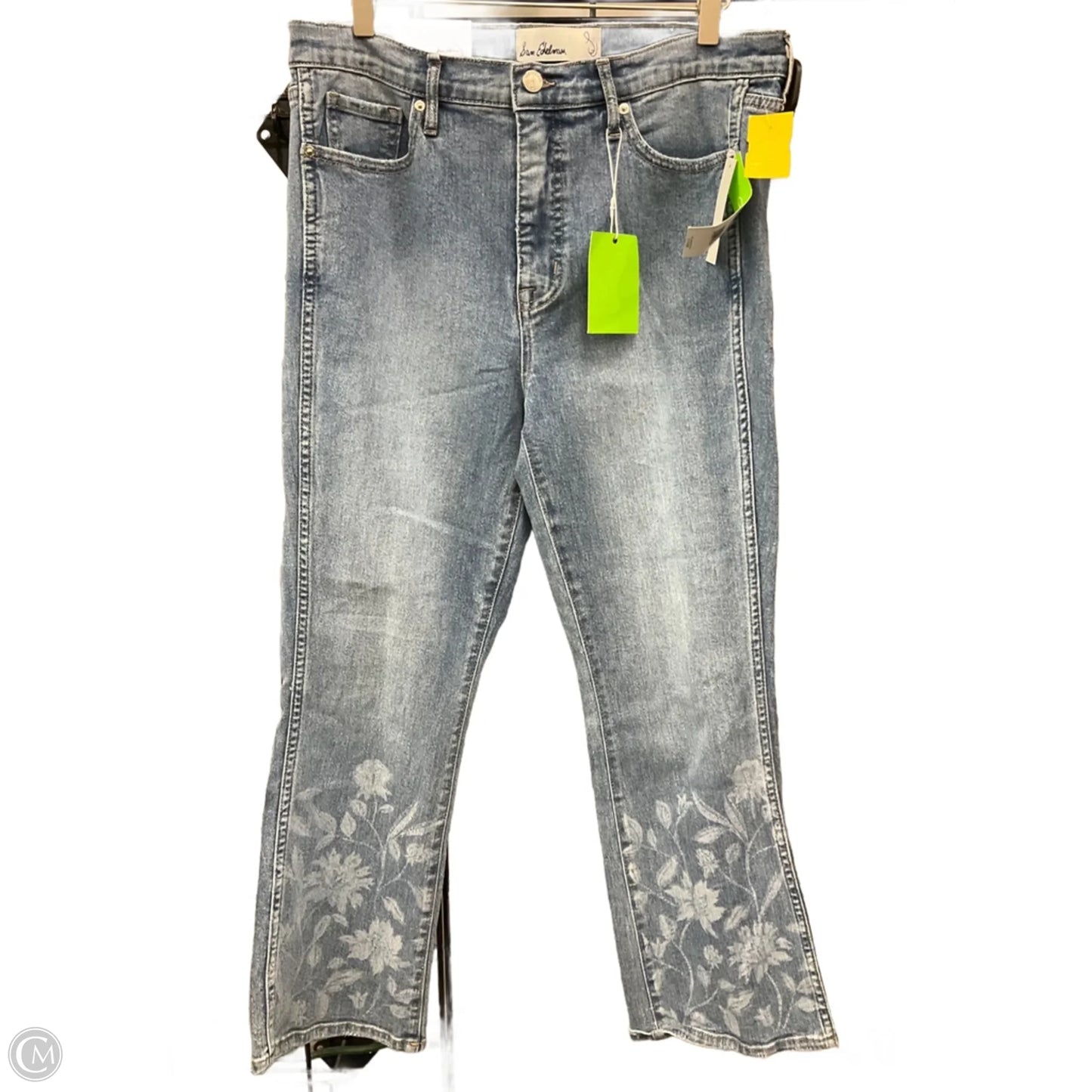 Pants Cropped By Sam Edelman In Blue Denim, Size: 12