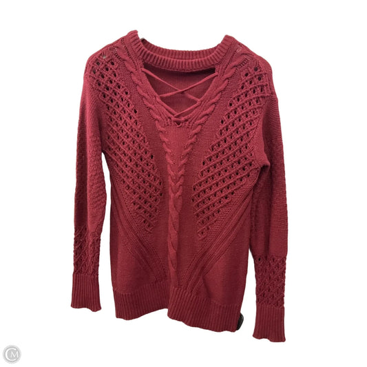 Sweater By Maurices In Maroon, Size: Xs