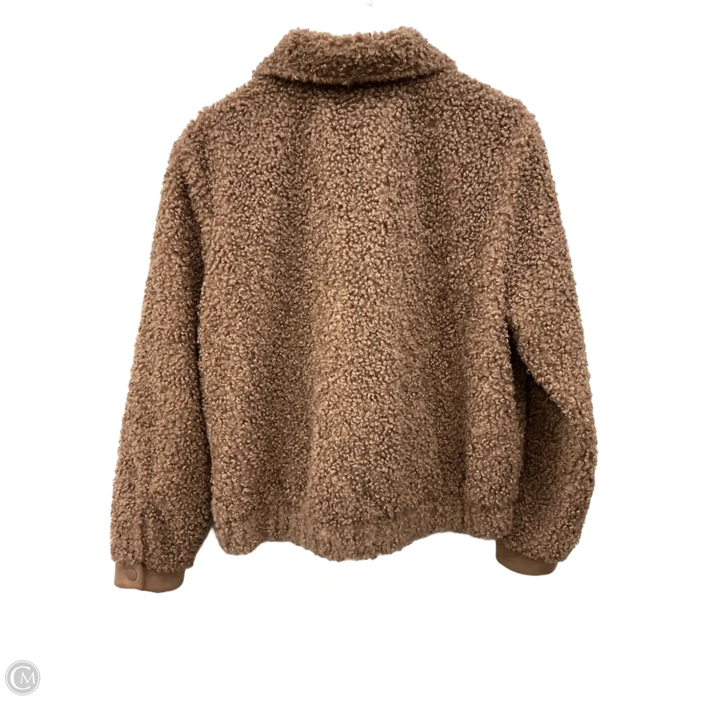 Jacket Faux Fur & Sherpa By Falls Creek In Brown, Size: L