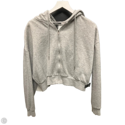 Athletic Jacket By Forever 21 In Grey, Size: Xl