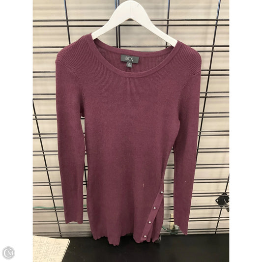 Tunic Long Sleeve By Bcx In Maroon, Size: Xl