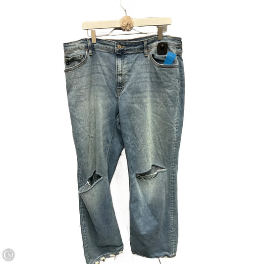 Jeans Wide Leg By Kancan In Blue Denim, Size: 14