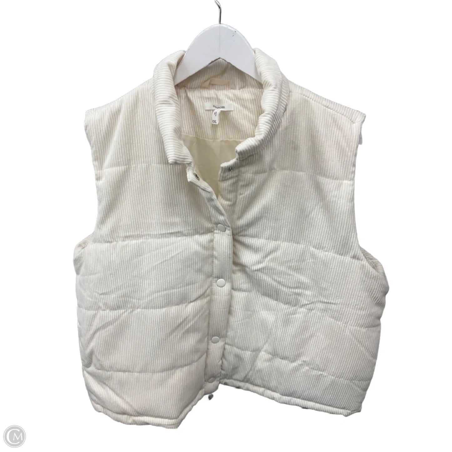 Vest Puffer & Quilted By Maurices In Cream, Size: Xxl