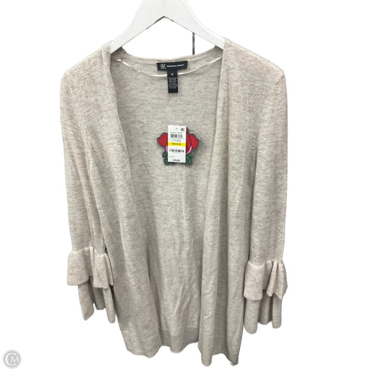 Sweater Cardigan By Inc In Beige, Size: M
