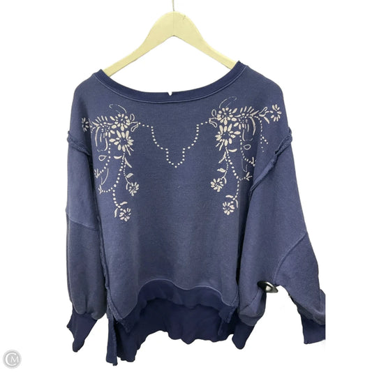 Sweatshirt Crewneck By We The Free In Blue, Size: S