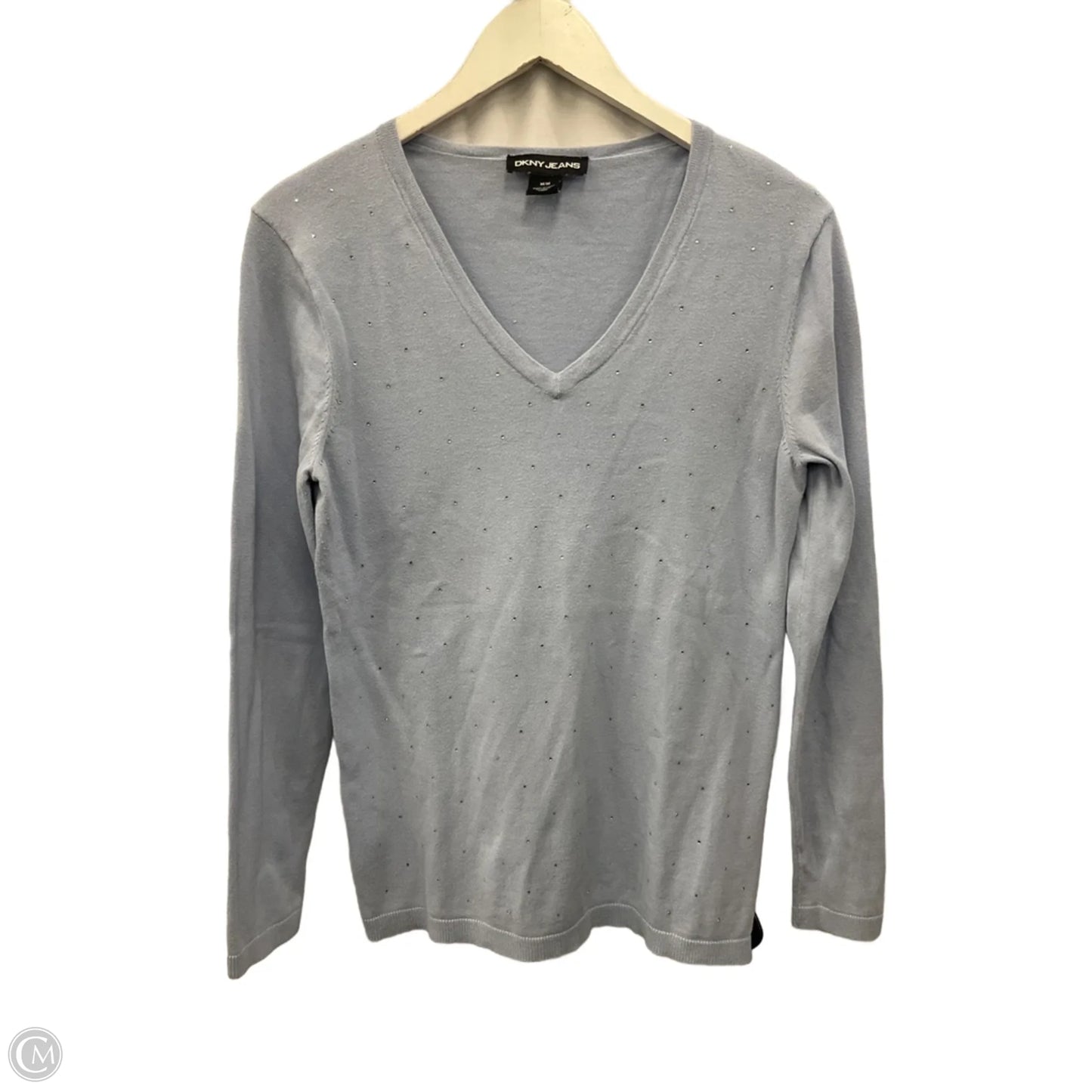 Top Long Sleeve By Dkny In Blue, Size: M