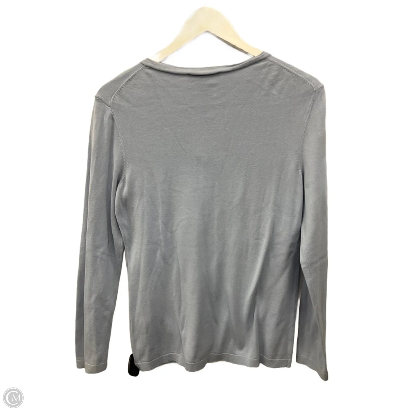 Top Long Sleeve By Dkny In Blue, Size: M