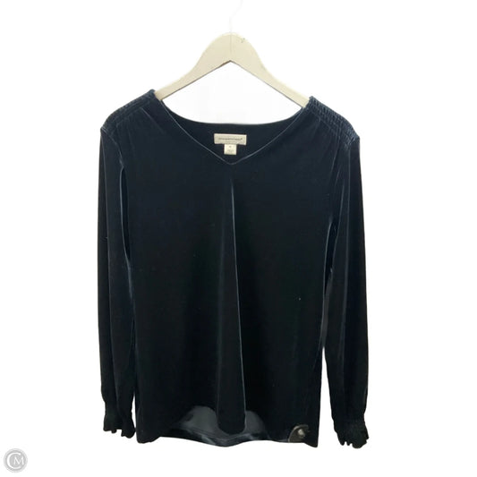 Top Long Sleeve By Christopher And Banks In Navy, Size: M