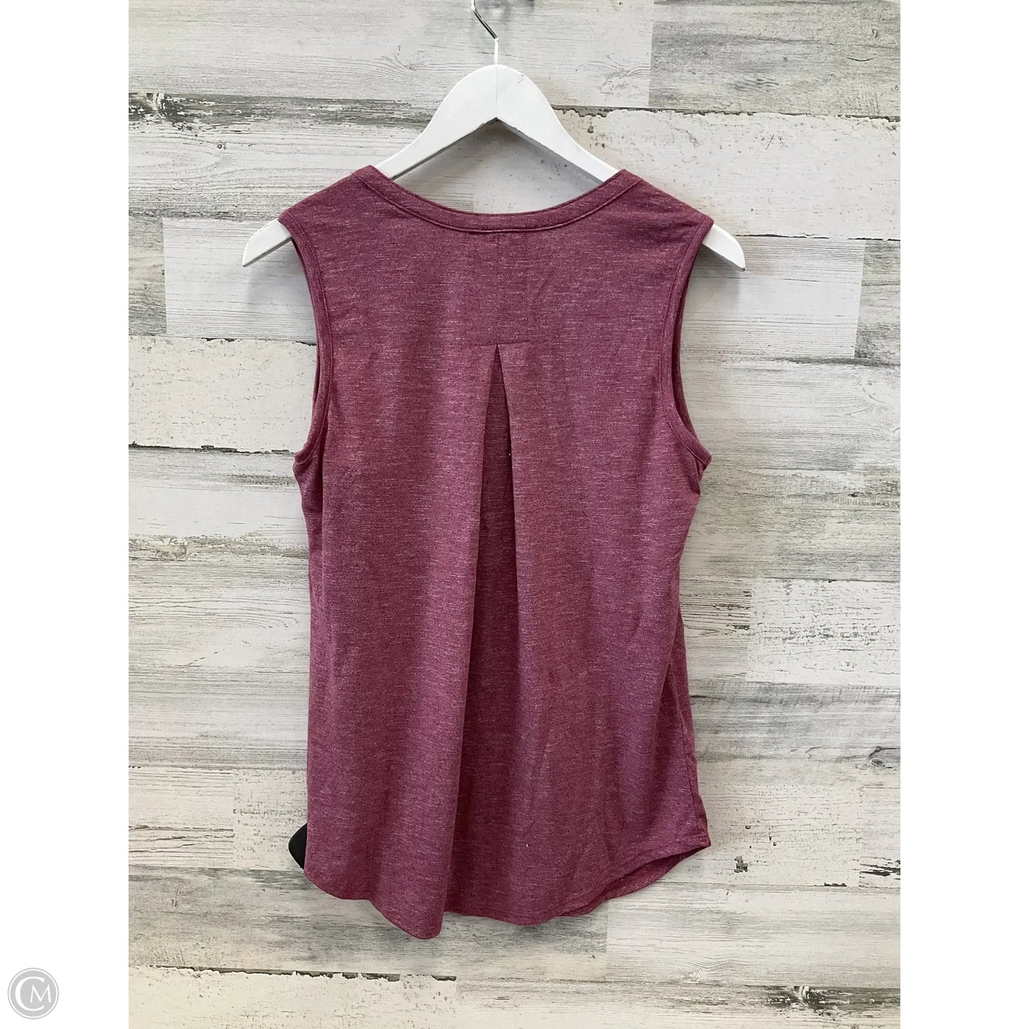 Top Sleeveless By Sonoma In Maroon, Size: M