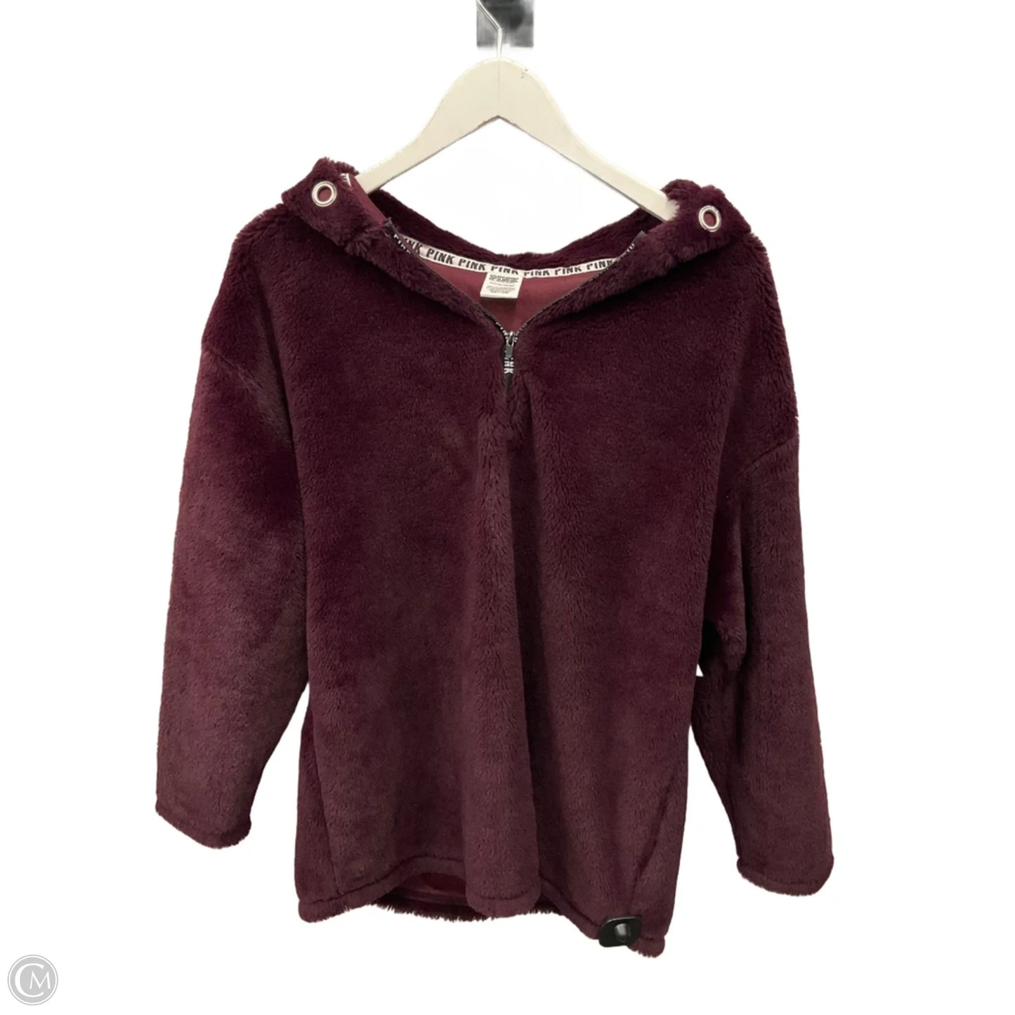 Athletic Fleece By Pink In Maroon, Size: S