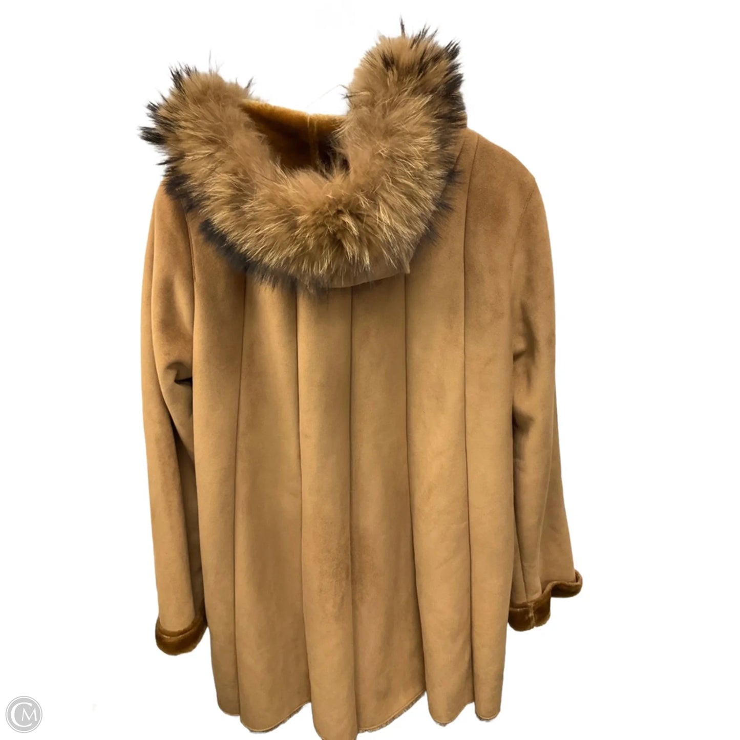 Coat Faux Fur & Sherpa By Bernardo In Tan, Size: M