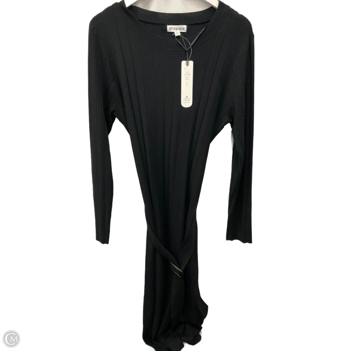 Dress Casual Midi By Olive And Oak In Black, Size: Xl