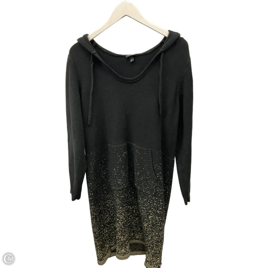 Dress Sweater By Torrid In Black & Gold, Size: 2x