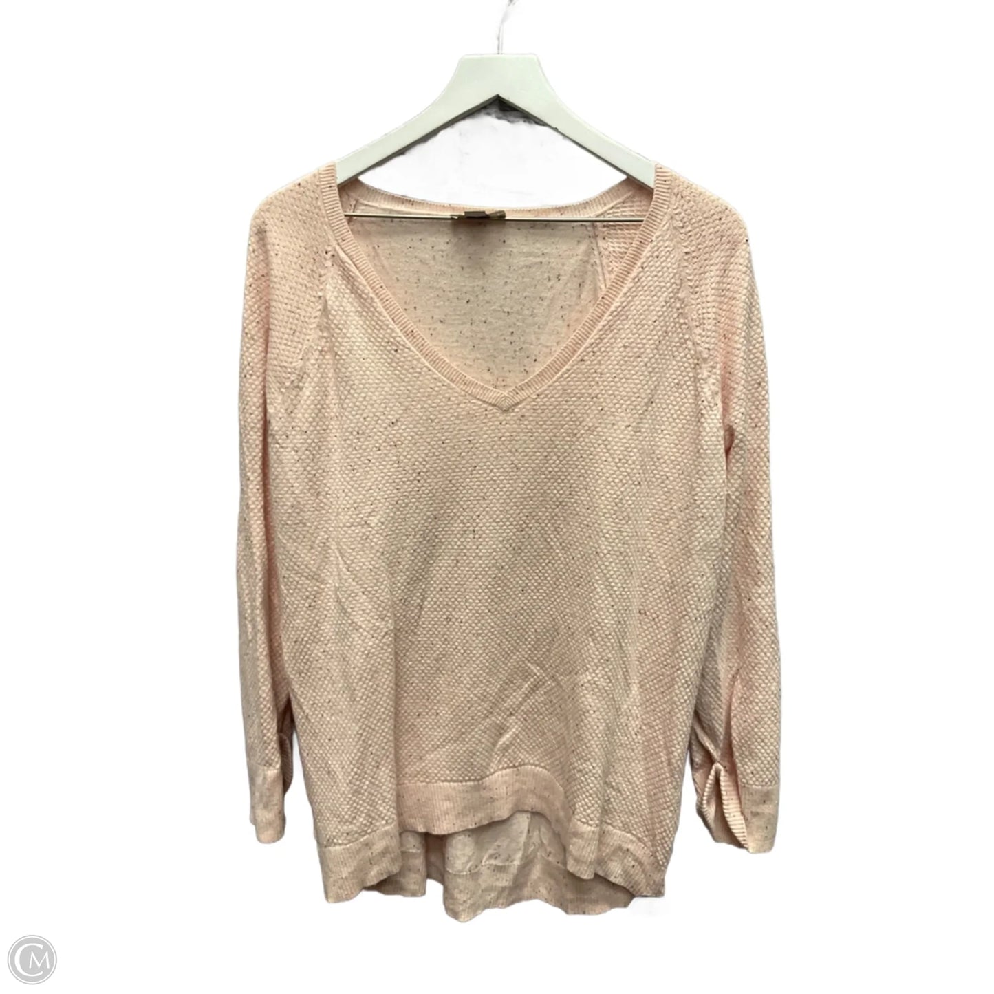 Top Long Sleeve By Loft In Pink, Size: L