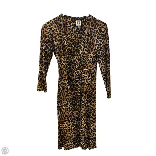 Dress Casual Short By Anne Klein In Animal Print, Size: S