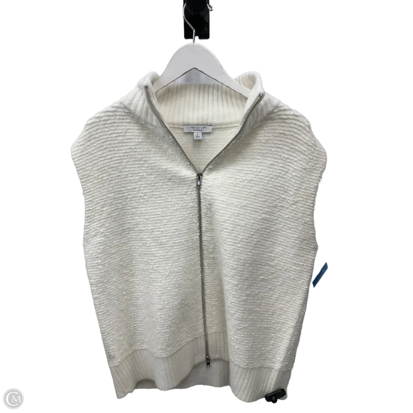 Vest Other By Ann Taylor In Ivory, Size: M