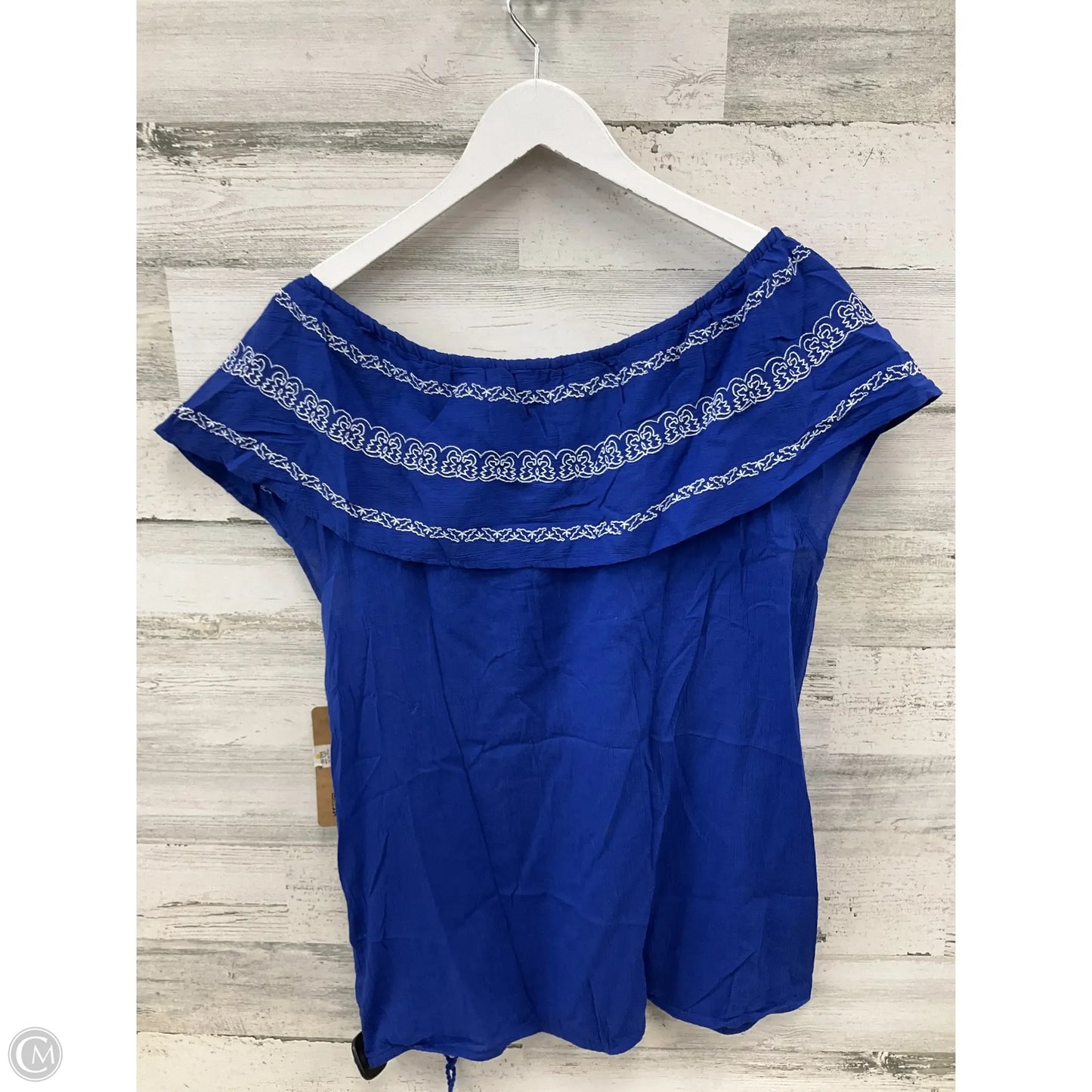 Top Sleeveless By Ruff Hewn In Blue, Size: L