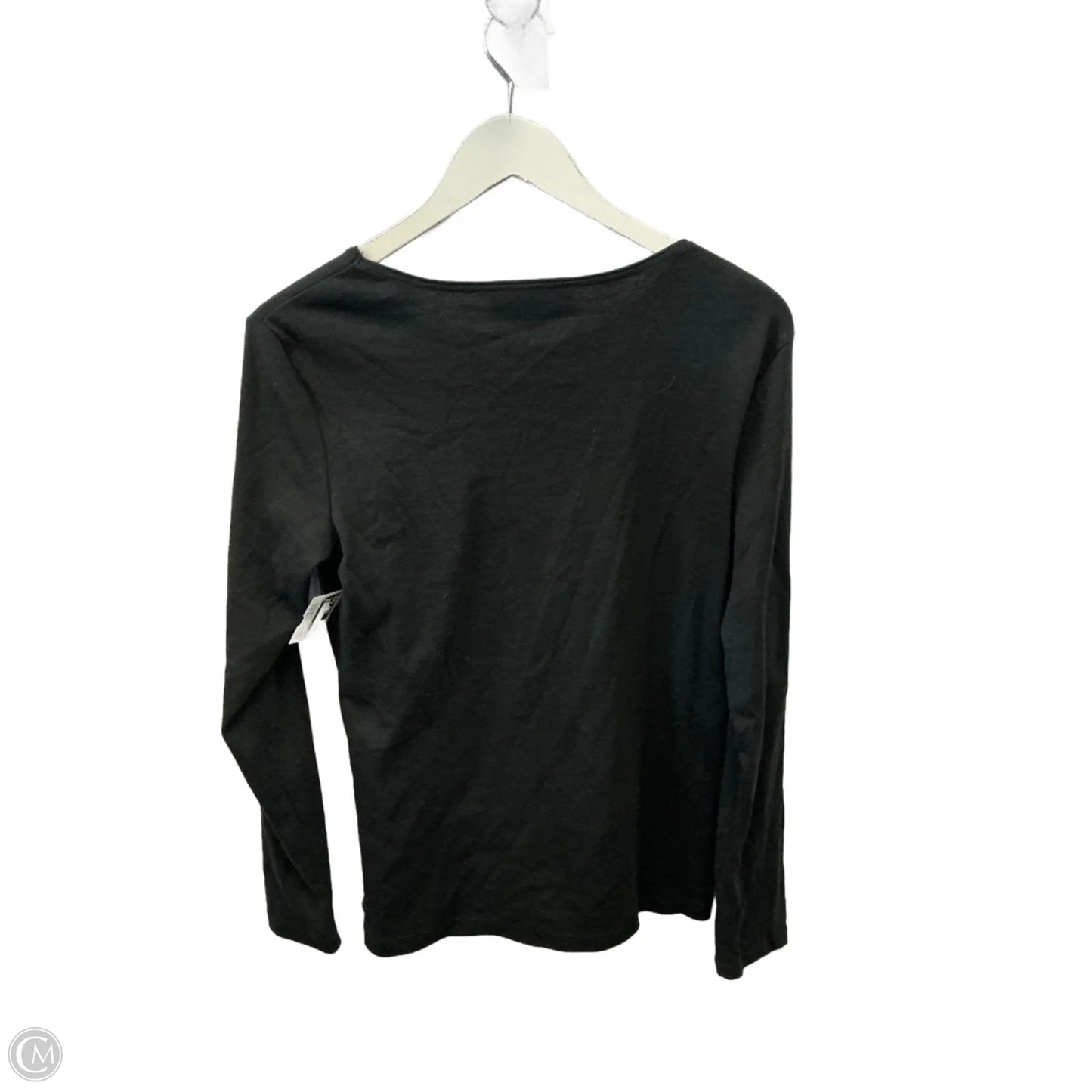 Top Long Sleeve By Karen Scott In Black, Size: S