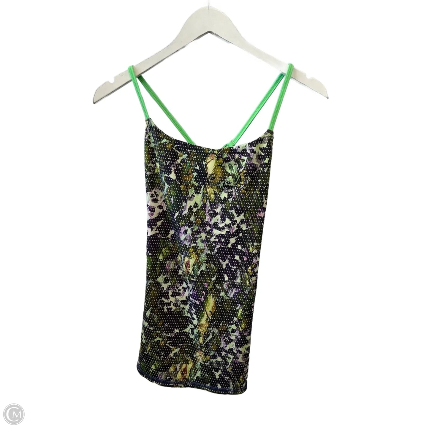 Athletic Tank Top By Lululemon In Green & Purple, Size: 6