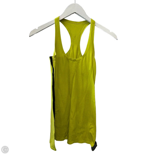 Athletic Tank Top By Lululemon In Chartreuse, Size: 6