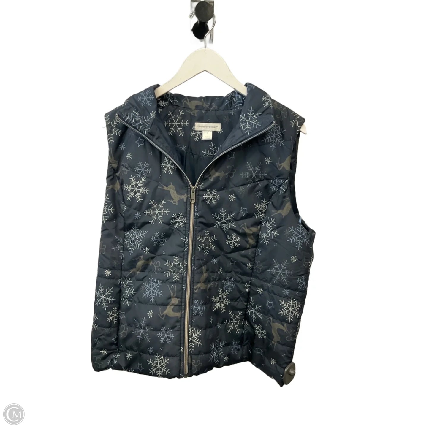 Vest Puffer & Quilted By Christopher And Banks In Navy, Size: Xl