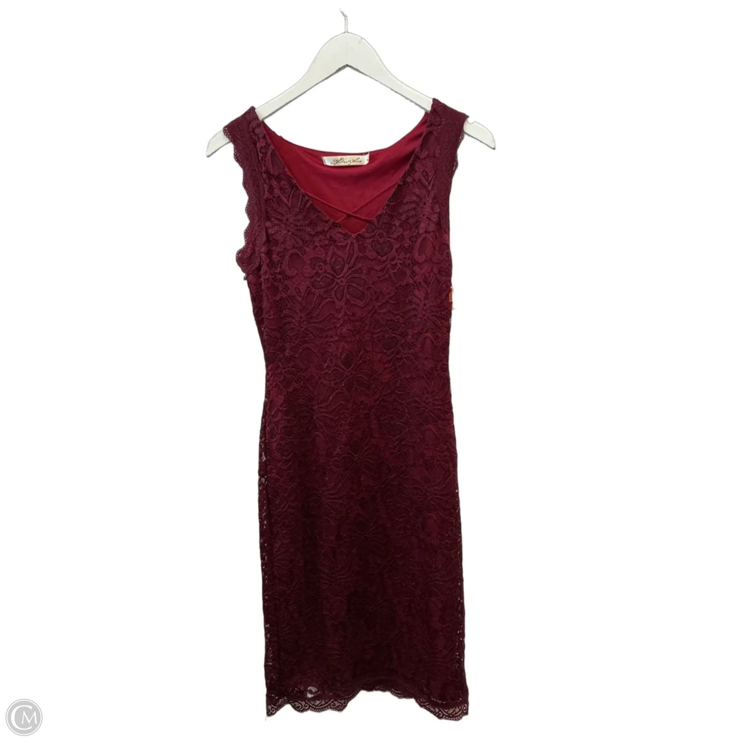 Dress Casual Short By Liberty Love In Maroon, Size: S