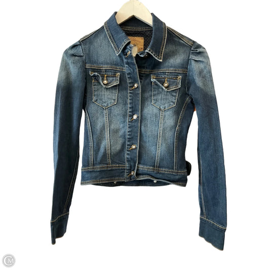 Jacket Denim By Clothes Mentor In Blue Denim, Size: Xs