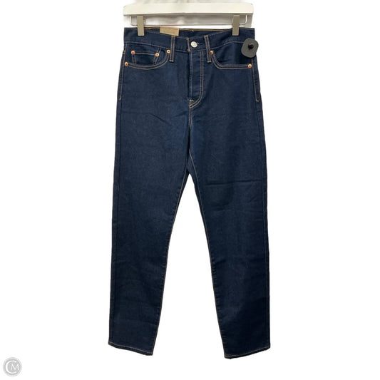 Jeans Straight By Levis In Blue Denim, Size: 4