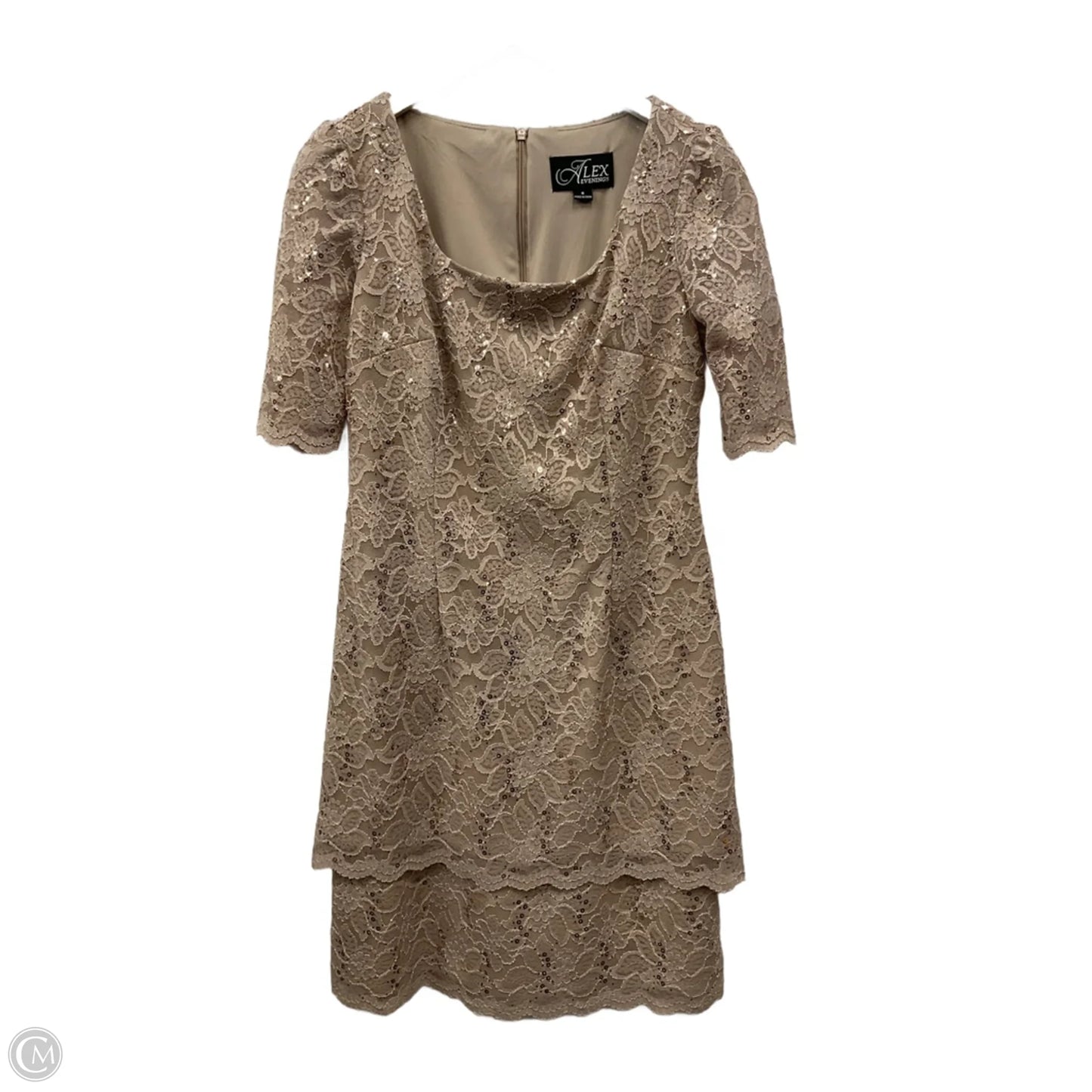 Dress Party Short By Alex In Tan, Size: S
