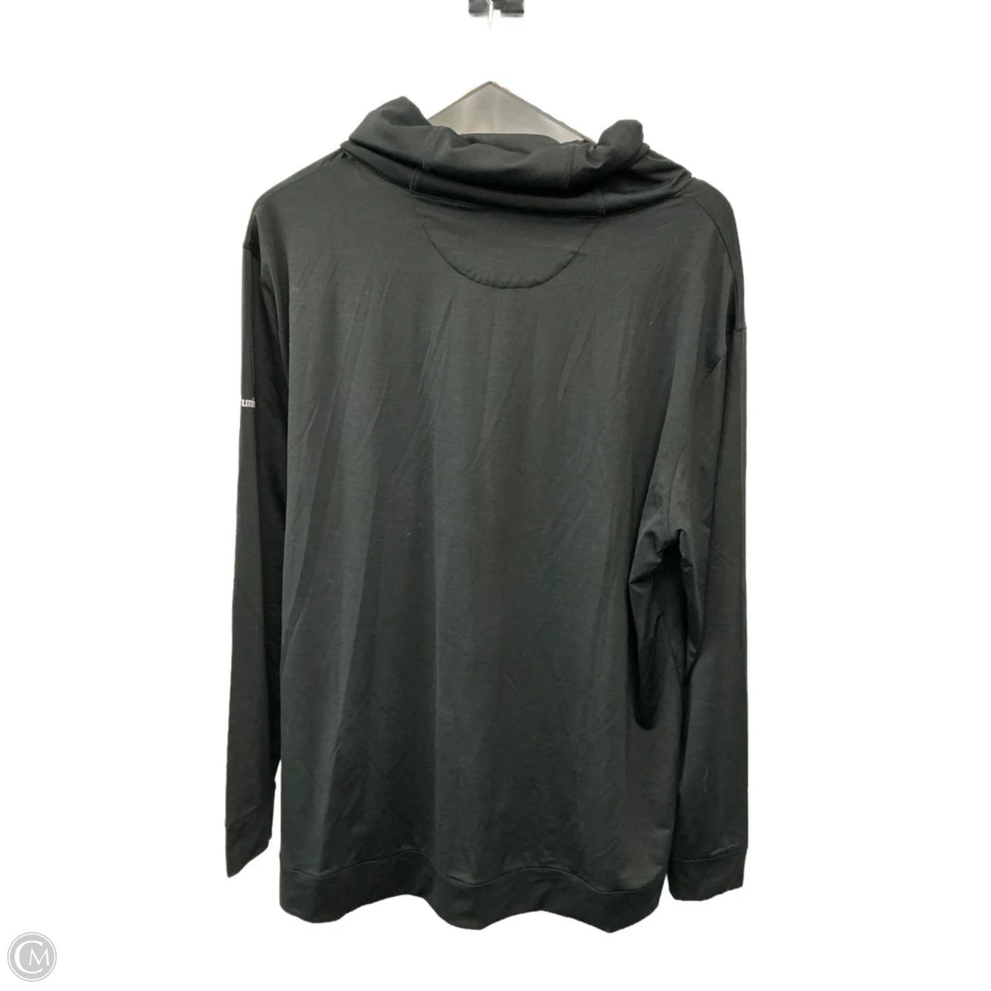 Athletic Top Long Sleeve Collar By Columbia In Black, Size: 2x